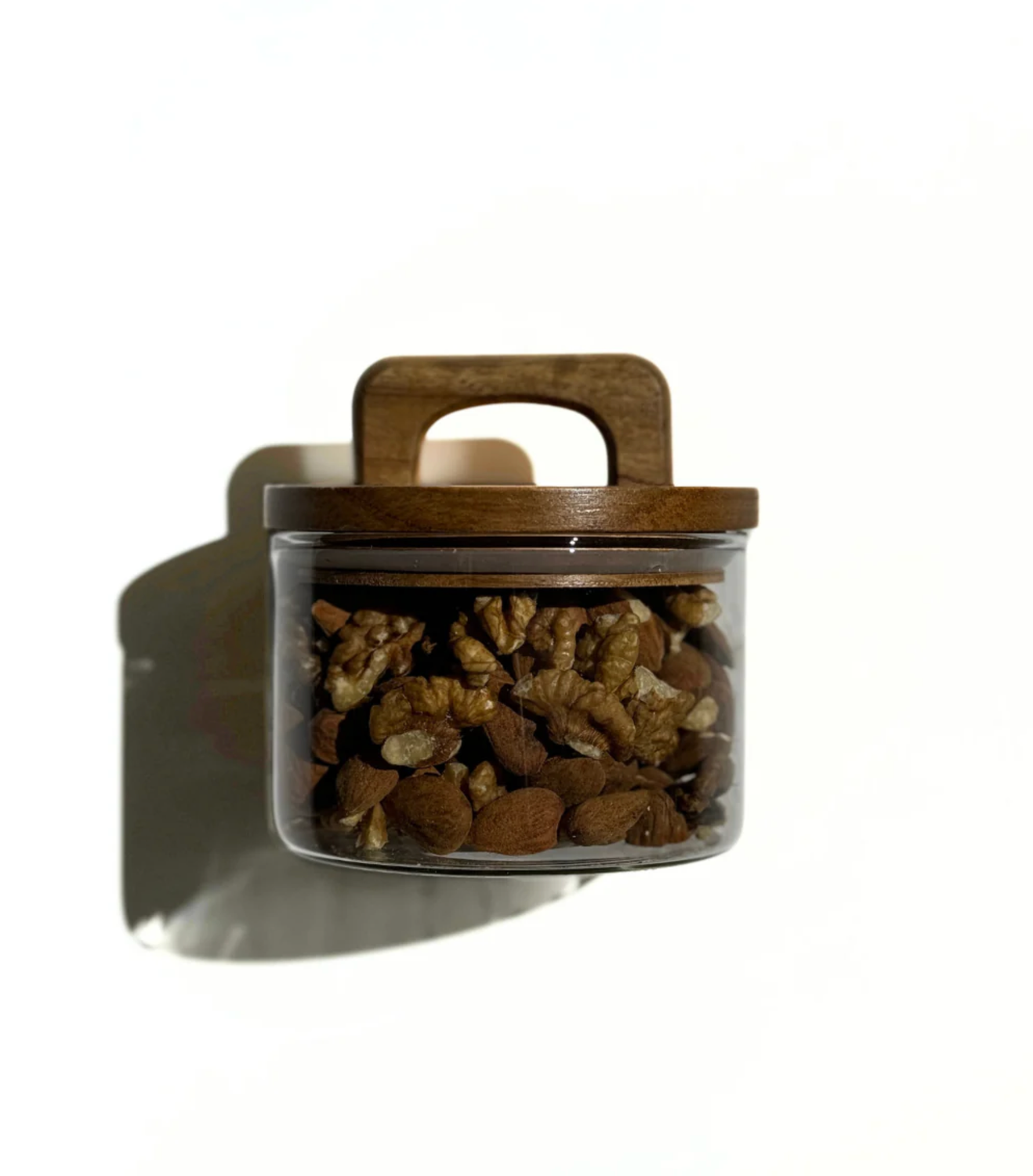 Stock jars Henkel acacia lid set of 2/ 450 ml