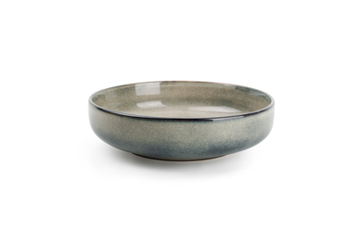 S&amp;P Deep plate 22xH6cm green/blue Meridian
