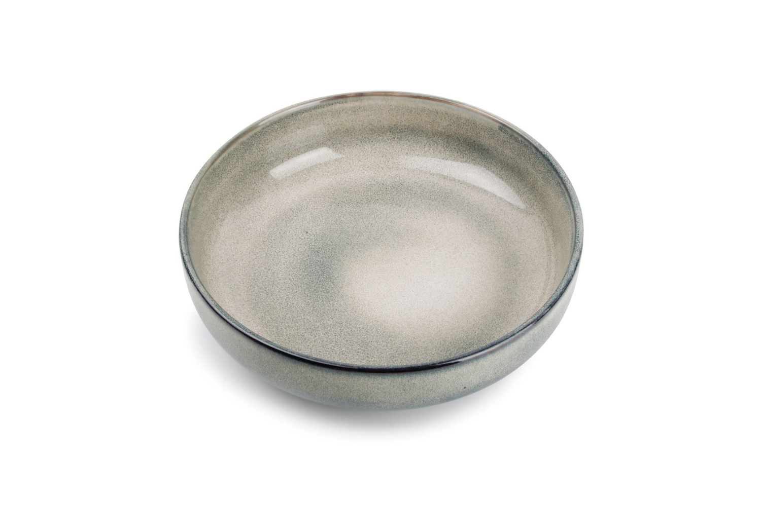 S&amp;P Deep plate 22xH6cm green/blue Meridian