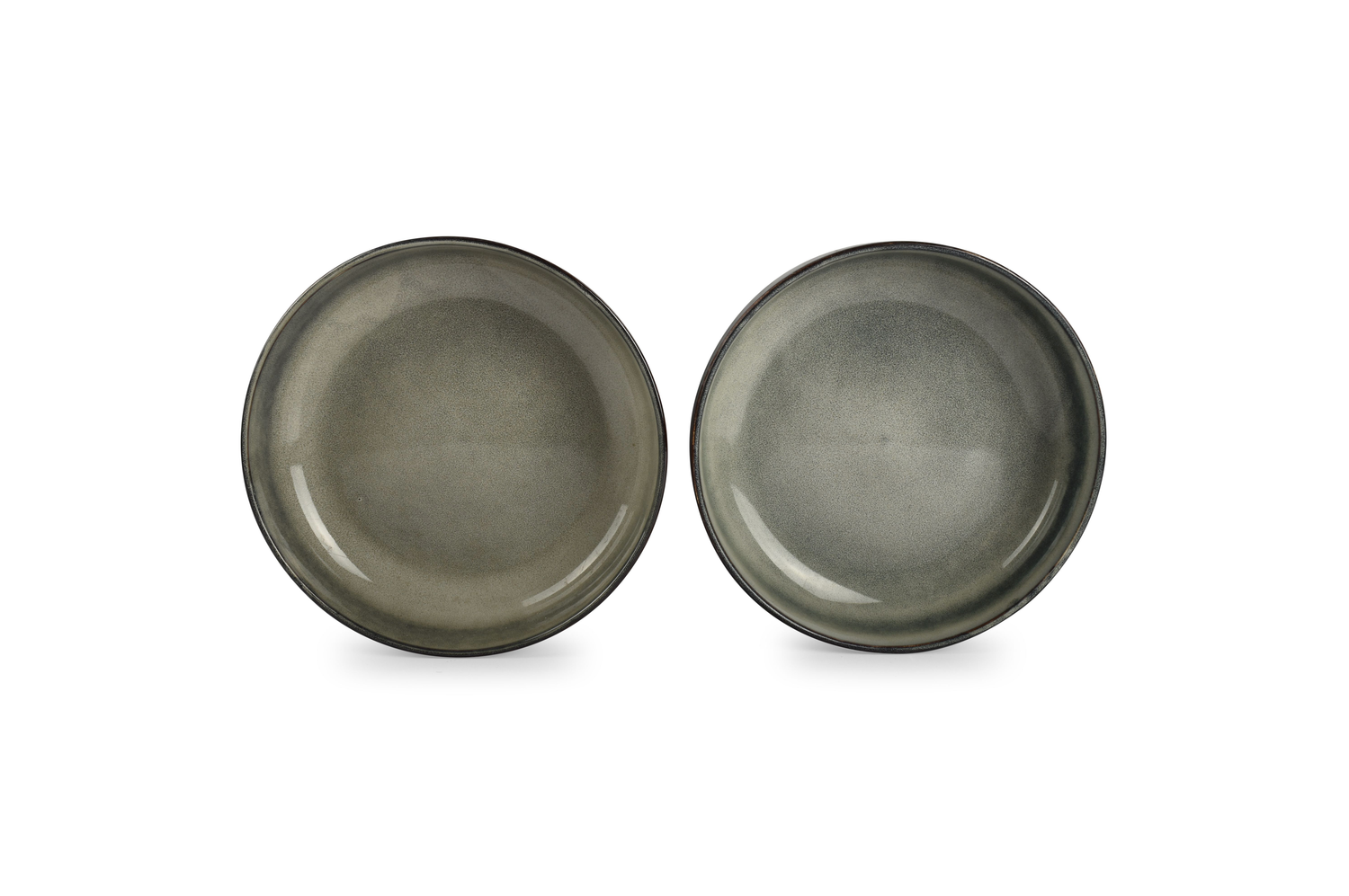 S&amp;P Deep plate 22xH6cm green/blue Meridian
