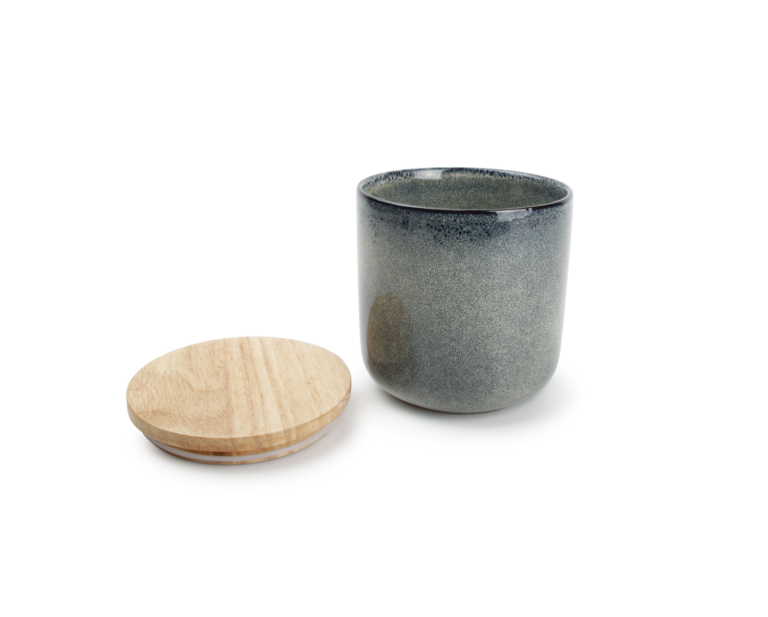 S&amp;P Canister 12xH12cm green/blue Meridian