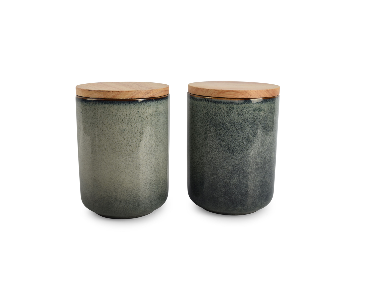 S&amp;P Canister 12xH15cm green/blue Meridian
