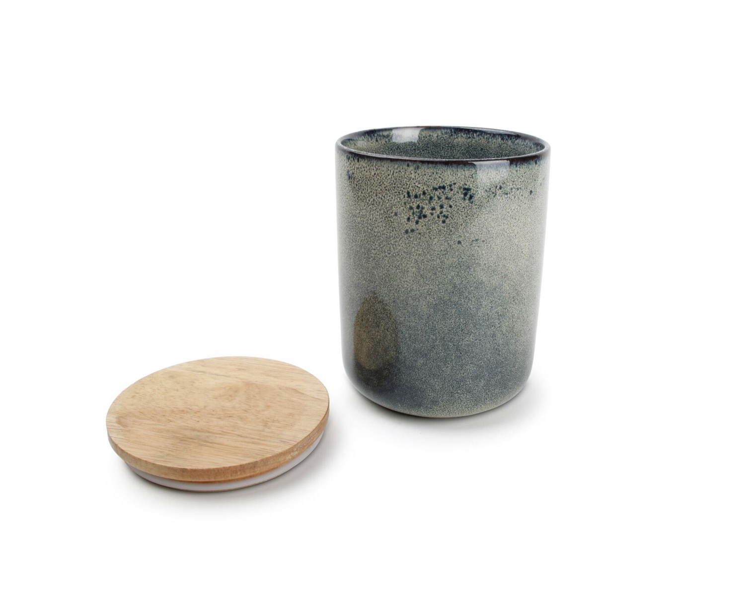 S&amp;P Canister 12xH15cm green/blue Meridian