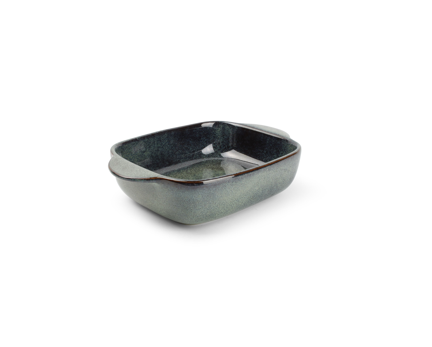 S&amp;P Baking dish 25/19,5x16,5xH6cm green/blue Meridian