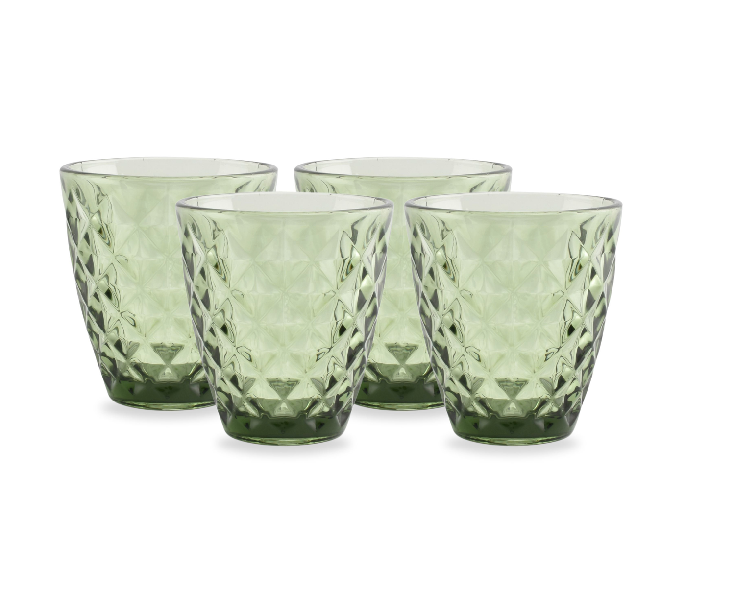 S&amp;P Glass 22cl green Prisma - set/4