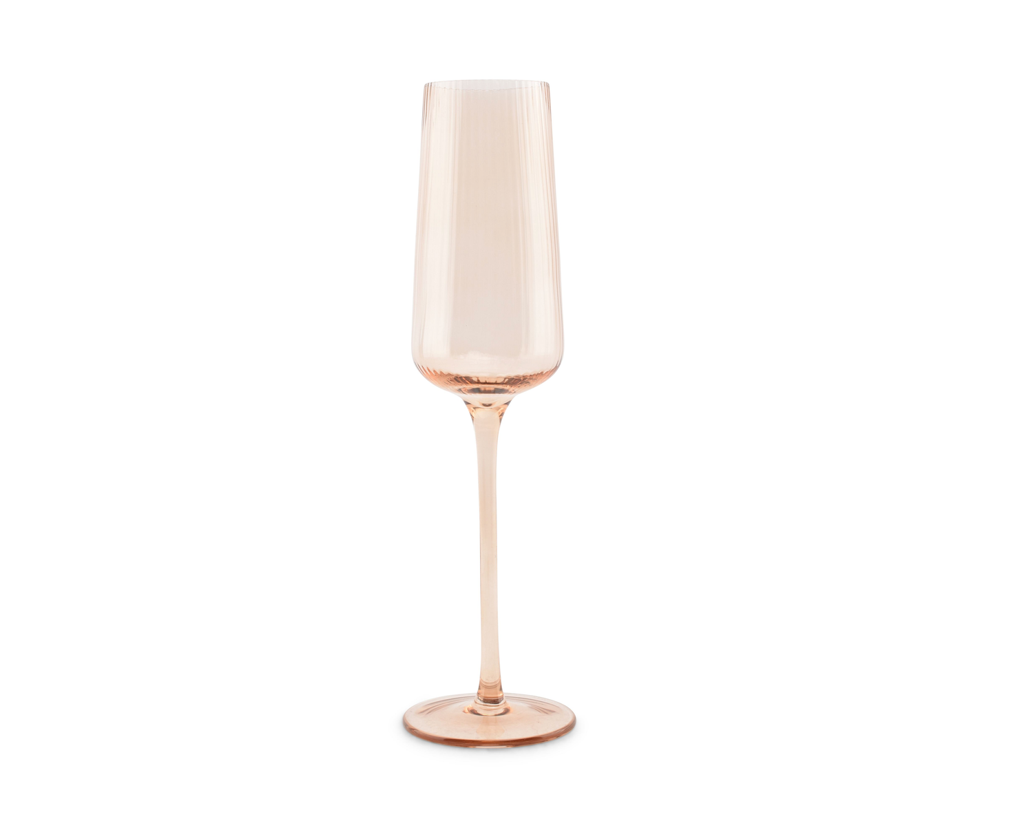 S|P Collection Champagne glass 24cl amber Ray - set/4