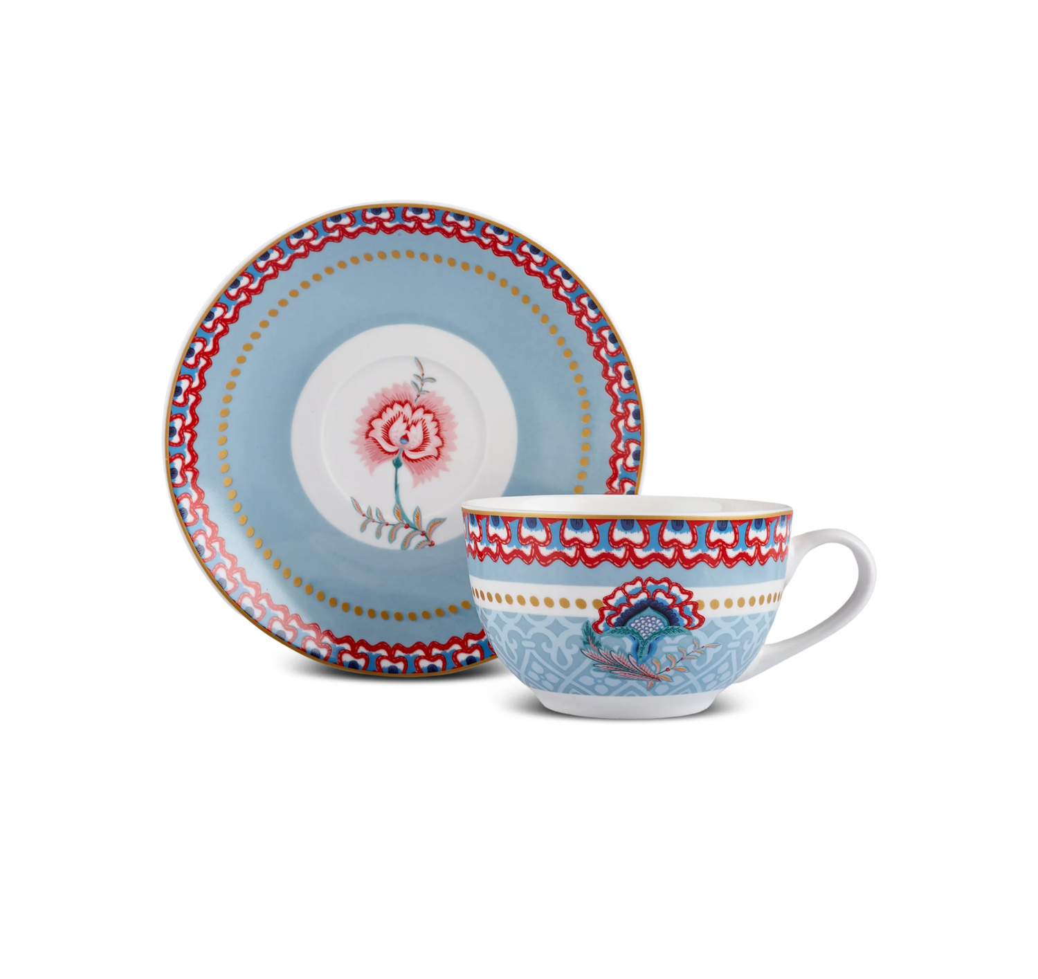 Karaca Forever Bone Spello 26-Piece 6-Person Breakfast Set Blue