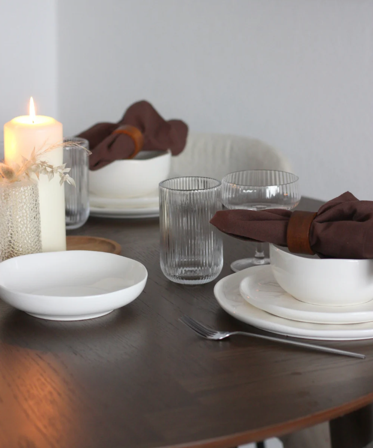 Perlemor 24-piece dinnerware set for 6 people | white