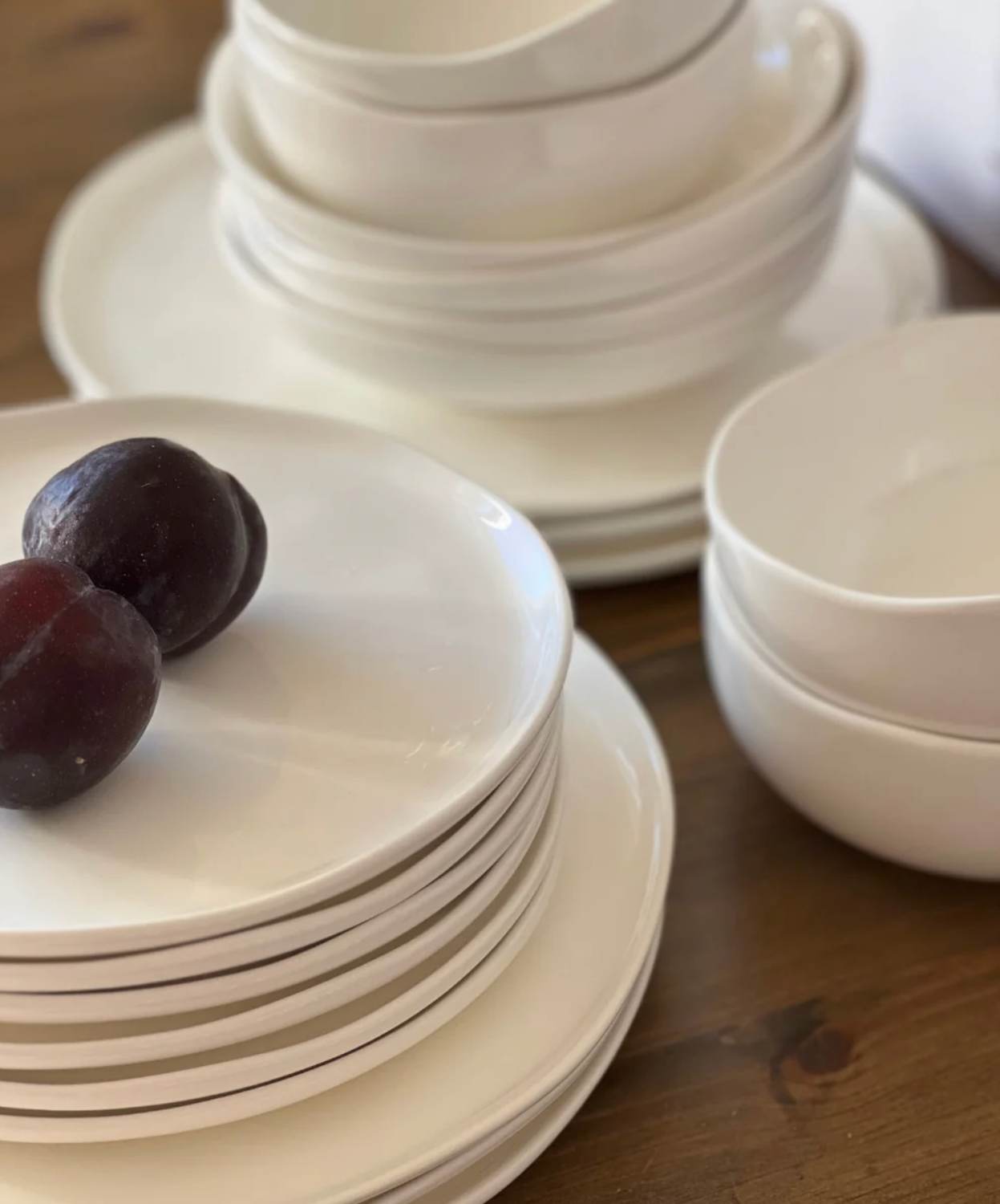 Perlemor 24-piece dinnerware set for 6 people | white