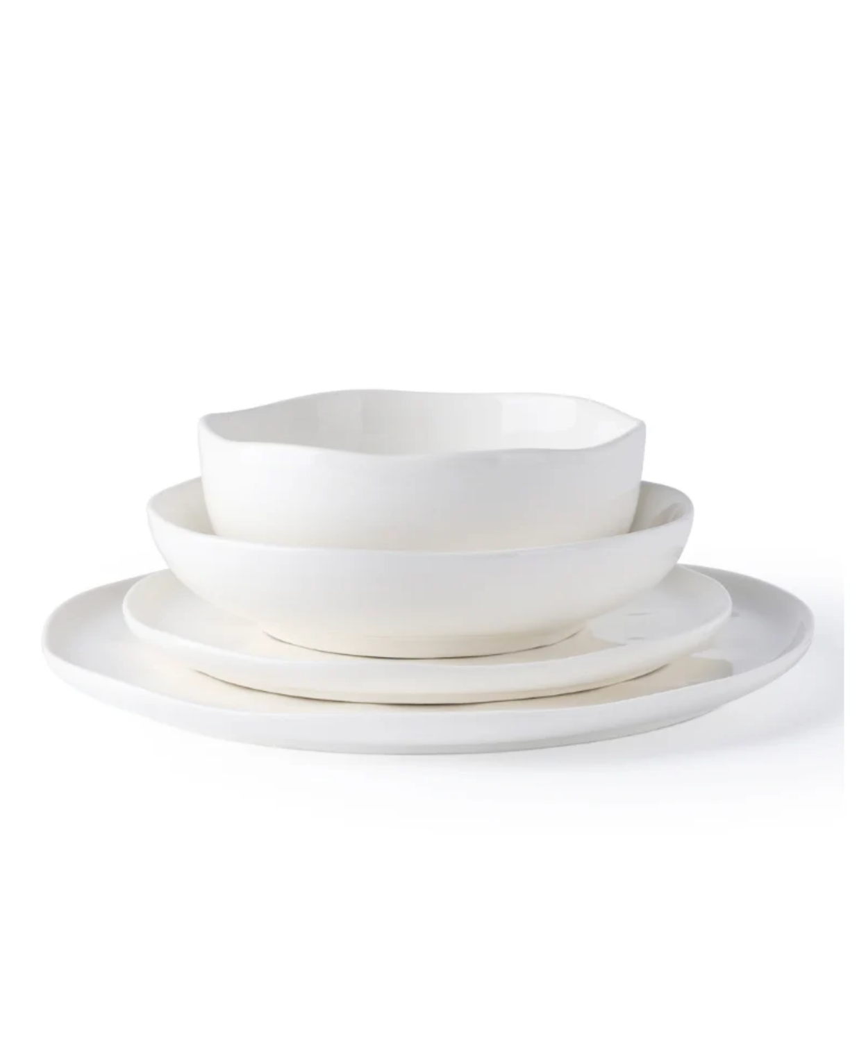 Perlemor 24-piece dinnerware set for 6 people | white