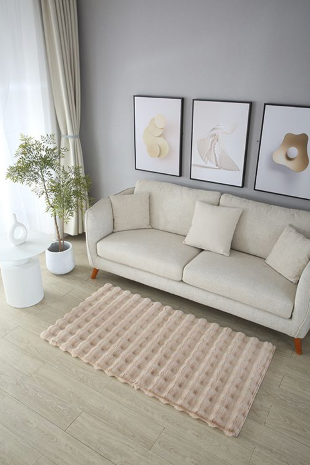 Pelus Waves Carpet Beige