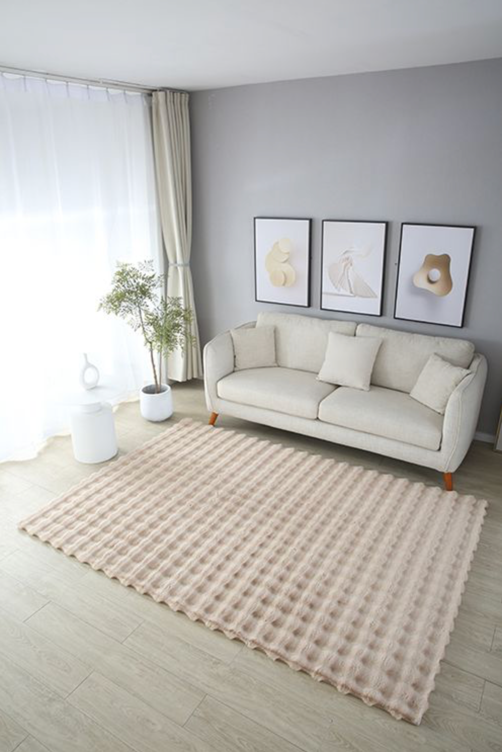 Pelus Waves Carpet Beige