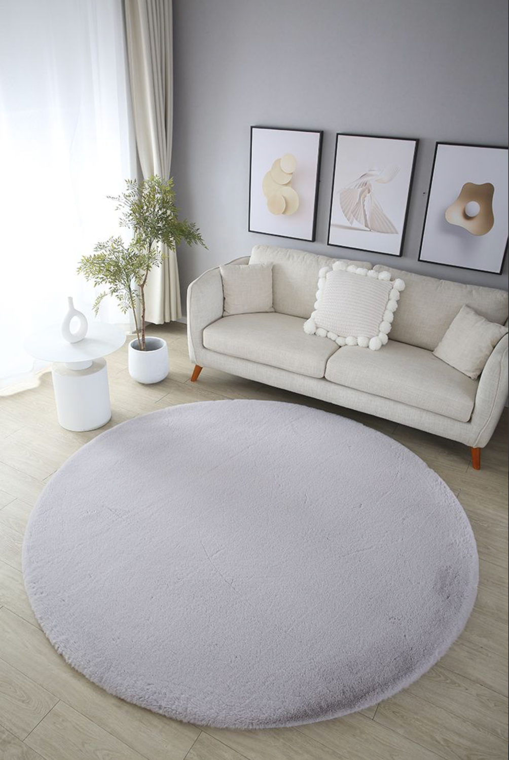 Pelus Soft Carpet Light Grey