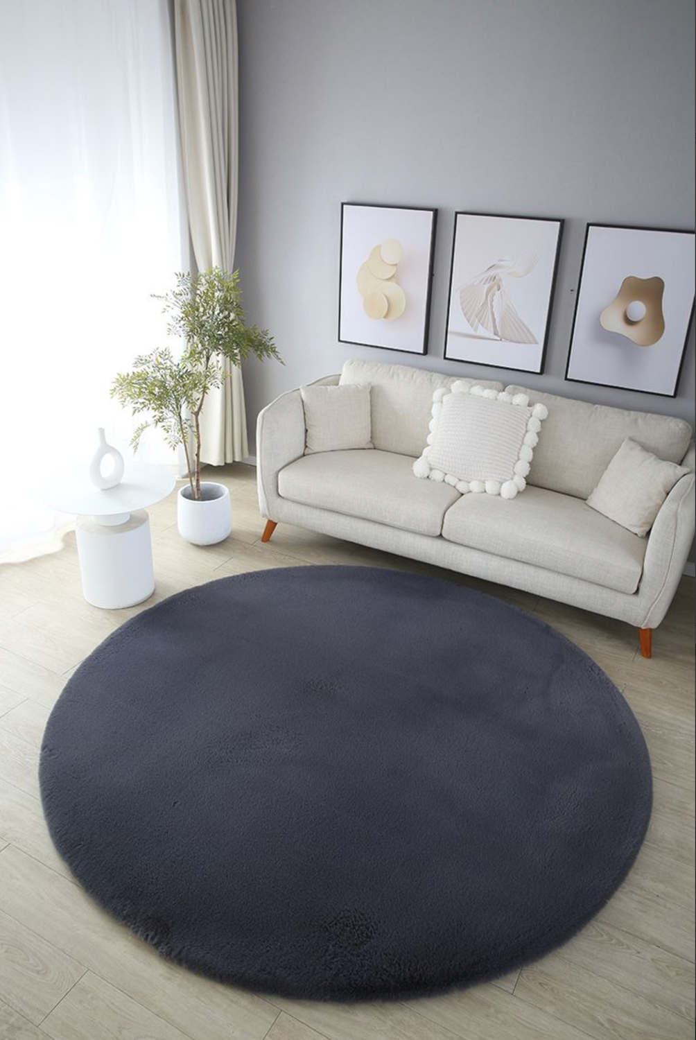 Pelus Soft Carpet Dark Grey