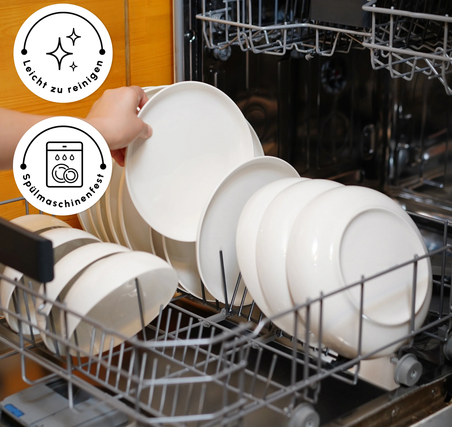 Karaca Streamline Favaro 53-Piece 12-Person Dinner Set White
