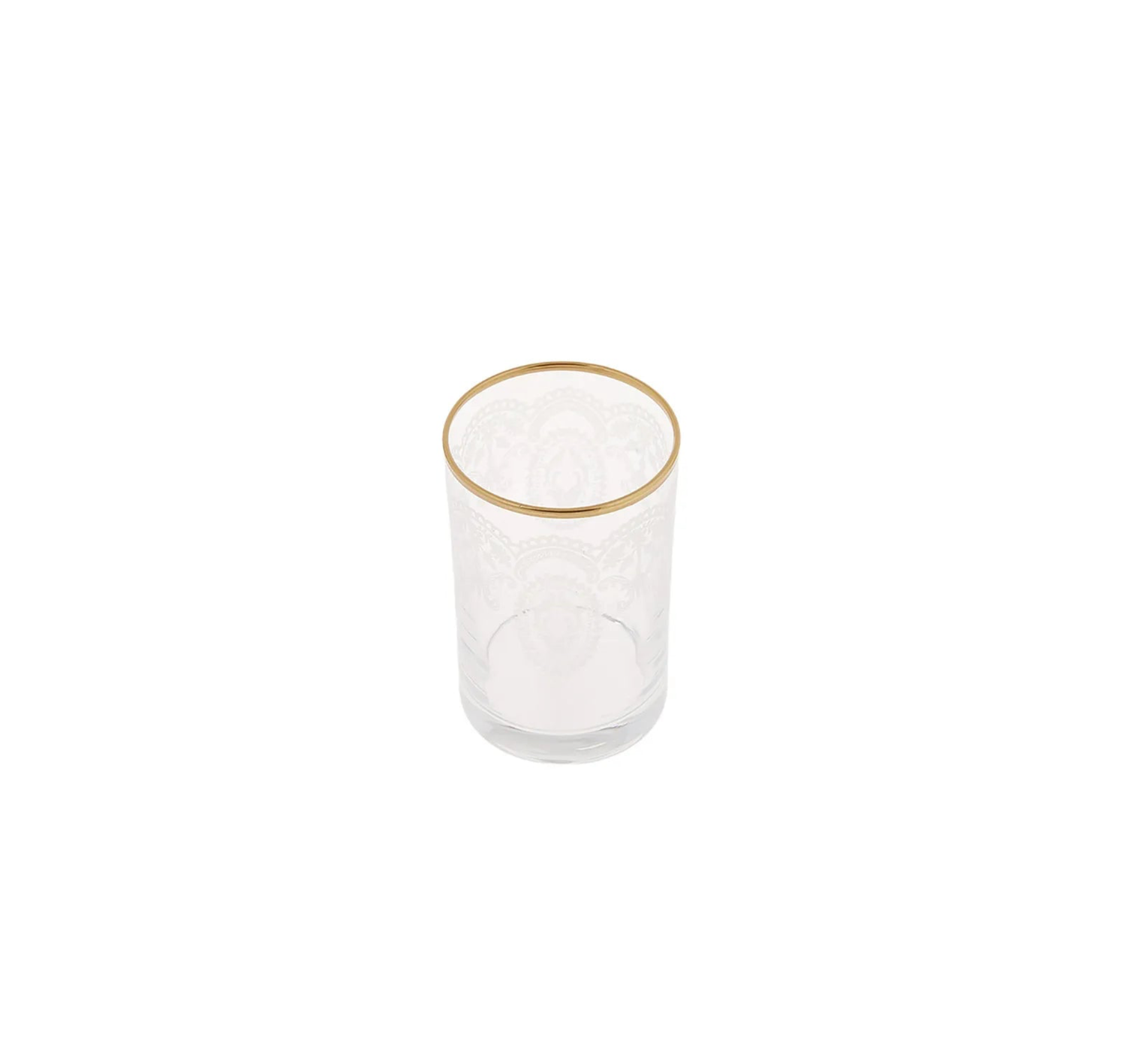 Karaca Beril 6 Pcs Coffee Side Water Glass Gold