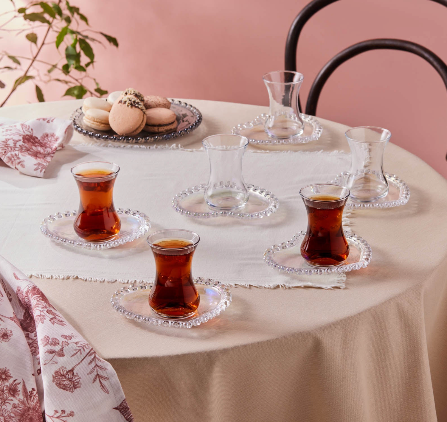 Karaca Rory 12-Piece 6 Person Tea Set 14 cm