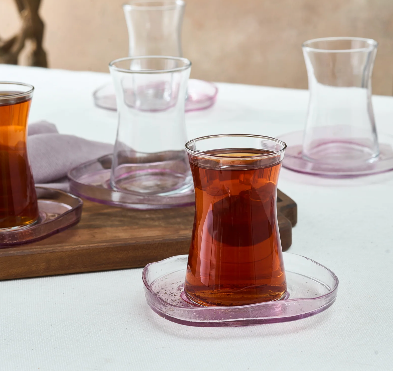 Karaca Petunya Tea Set, 6 Persons, 12-Piece