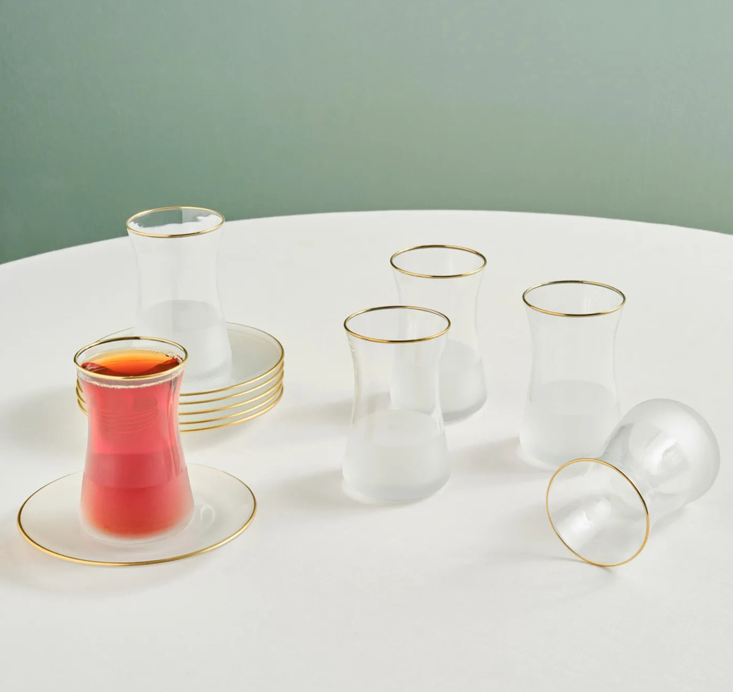 ​Karaca Jasmine White Thee Set voor 6 personen, 12 stuks​