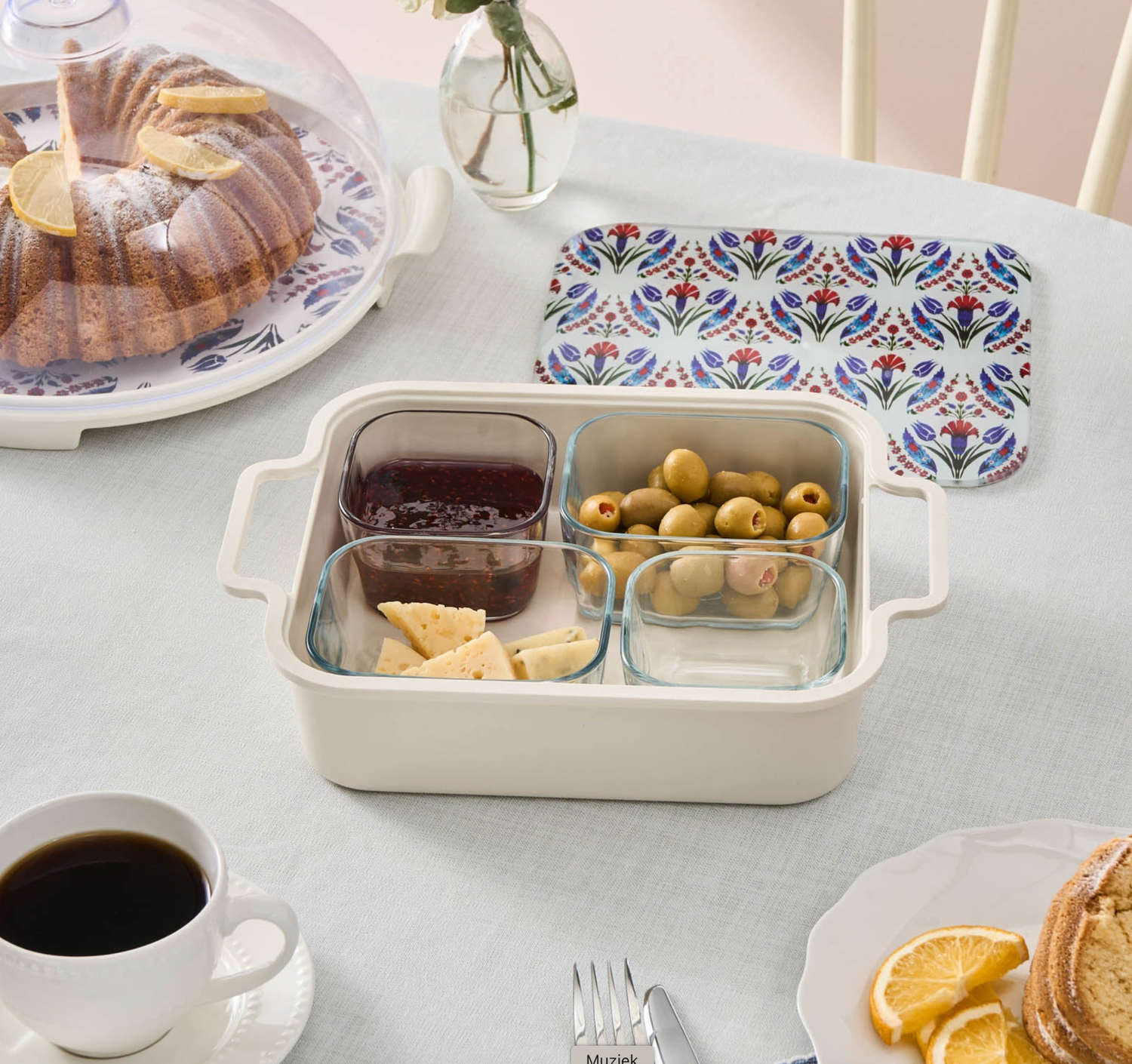 Karaca Ebru 6-piece Breakfast Set