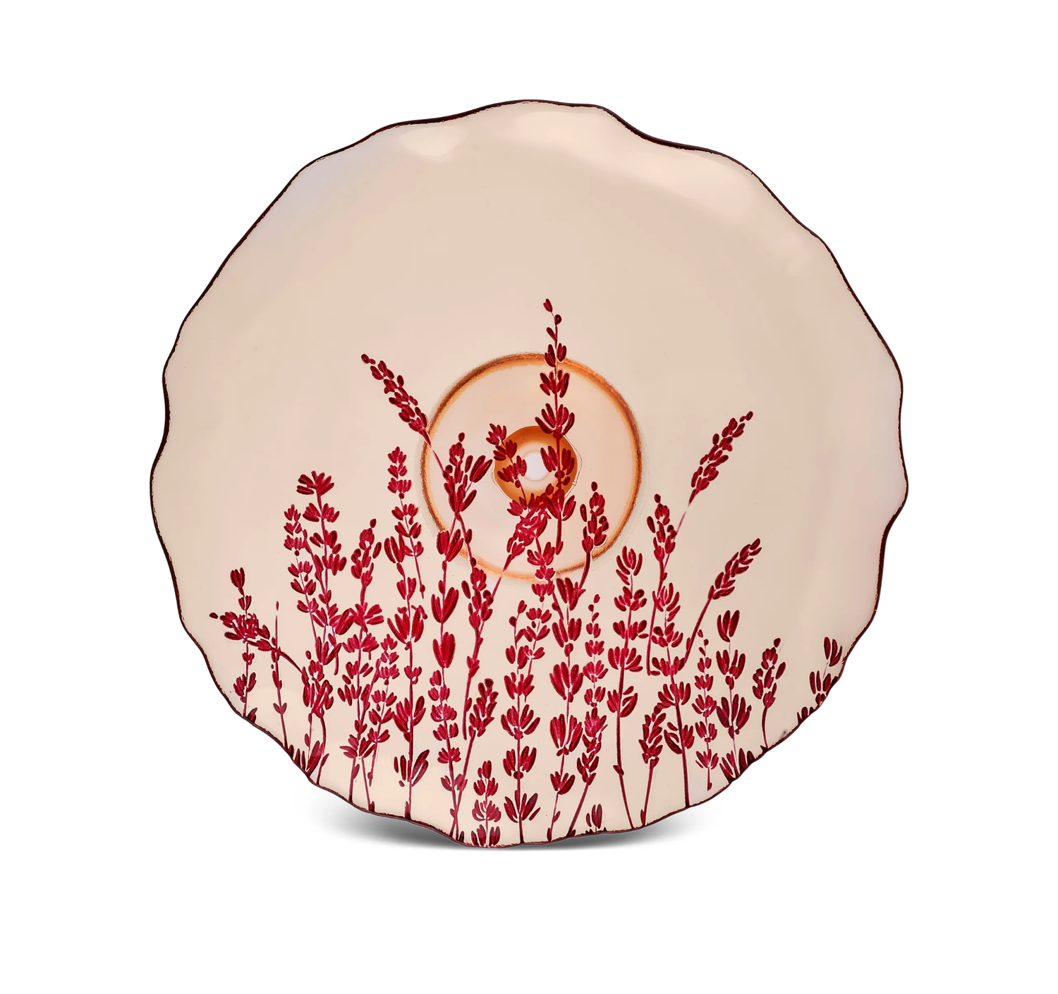 Karaca Red Lavender 7-Piece Cake Set