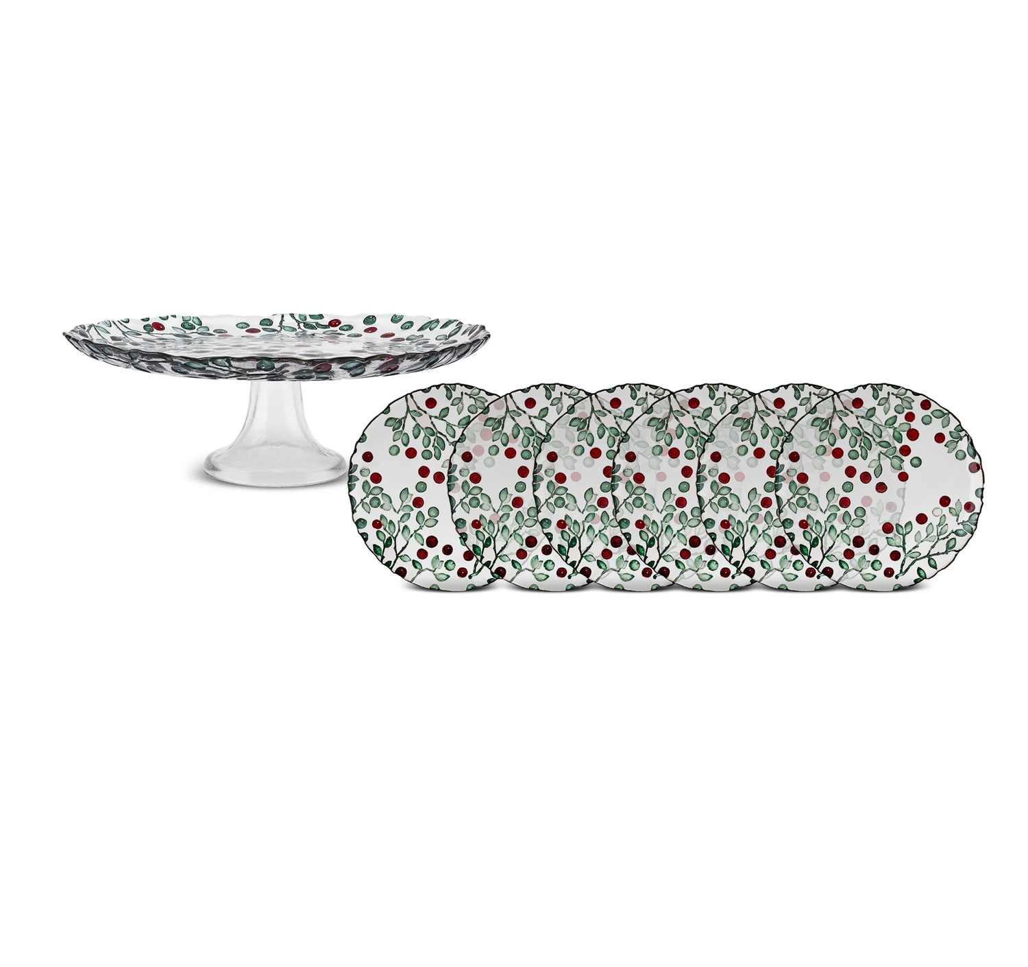 Karaca Berry 7-Piece Dessert Set