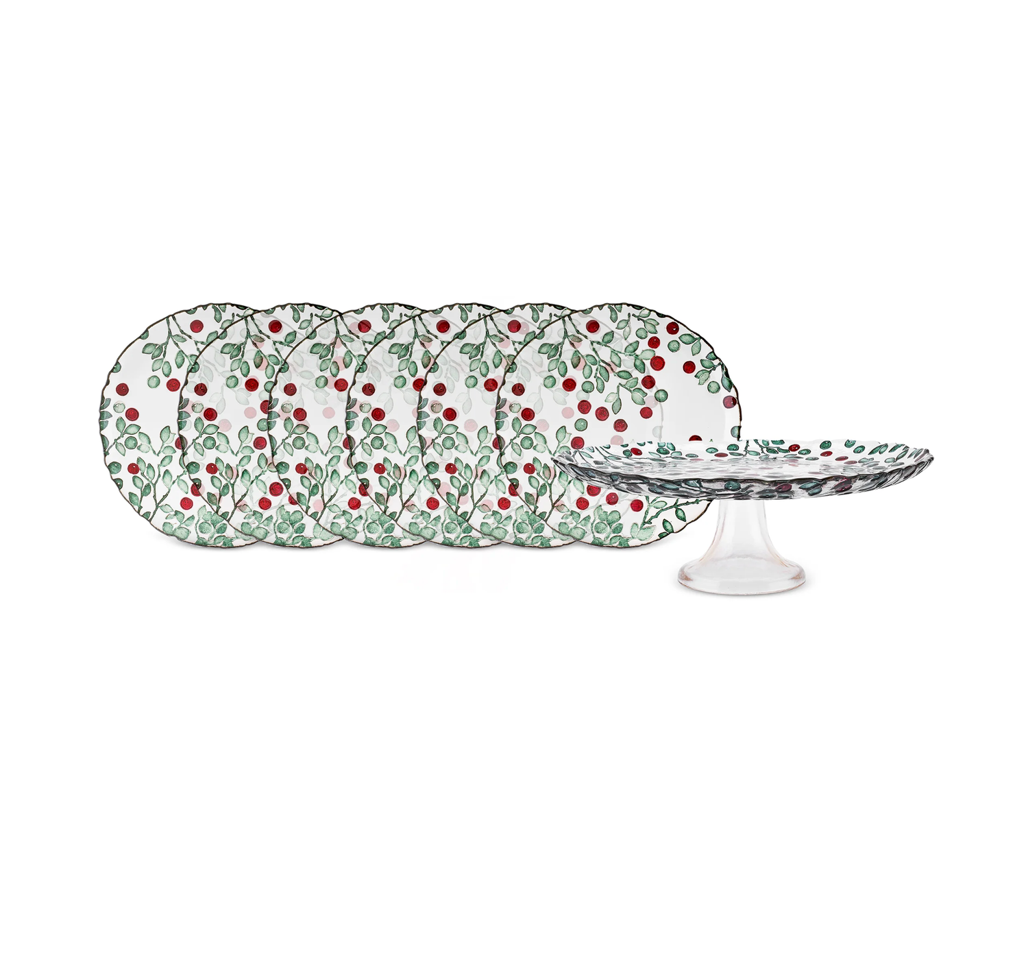 Karaca Eucalyptus 7-piece dessert Set