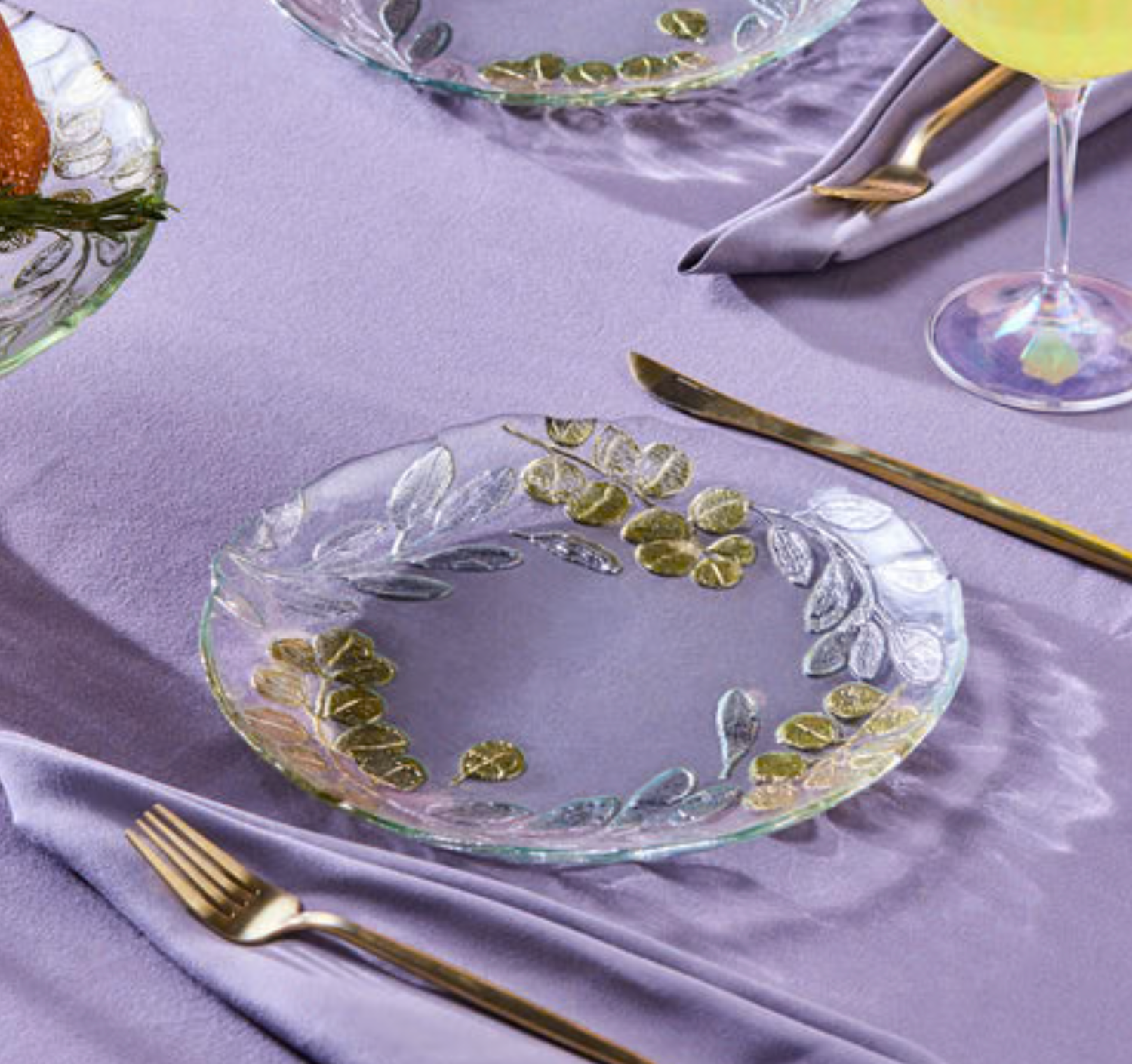 Karaca Eucalyptus 7-piece dessert Set
