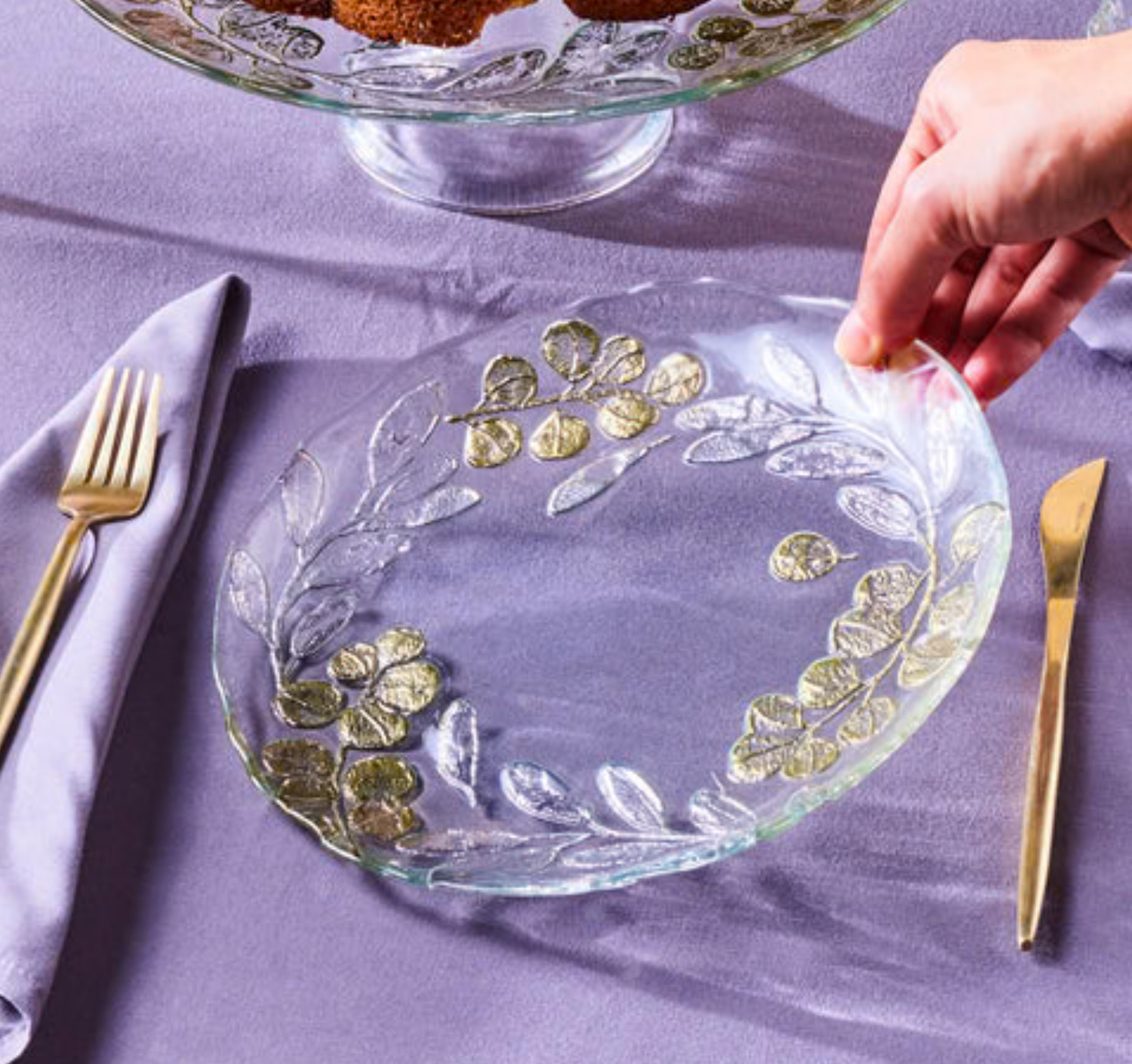 Karaca Eucalyptus 7-piece dessert Set