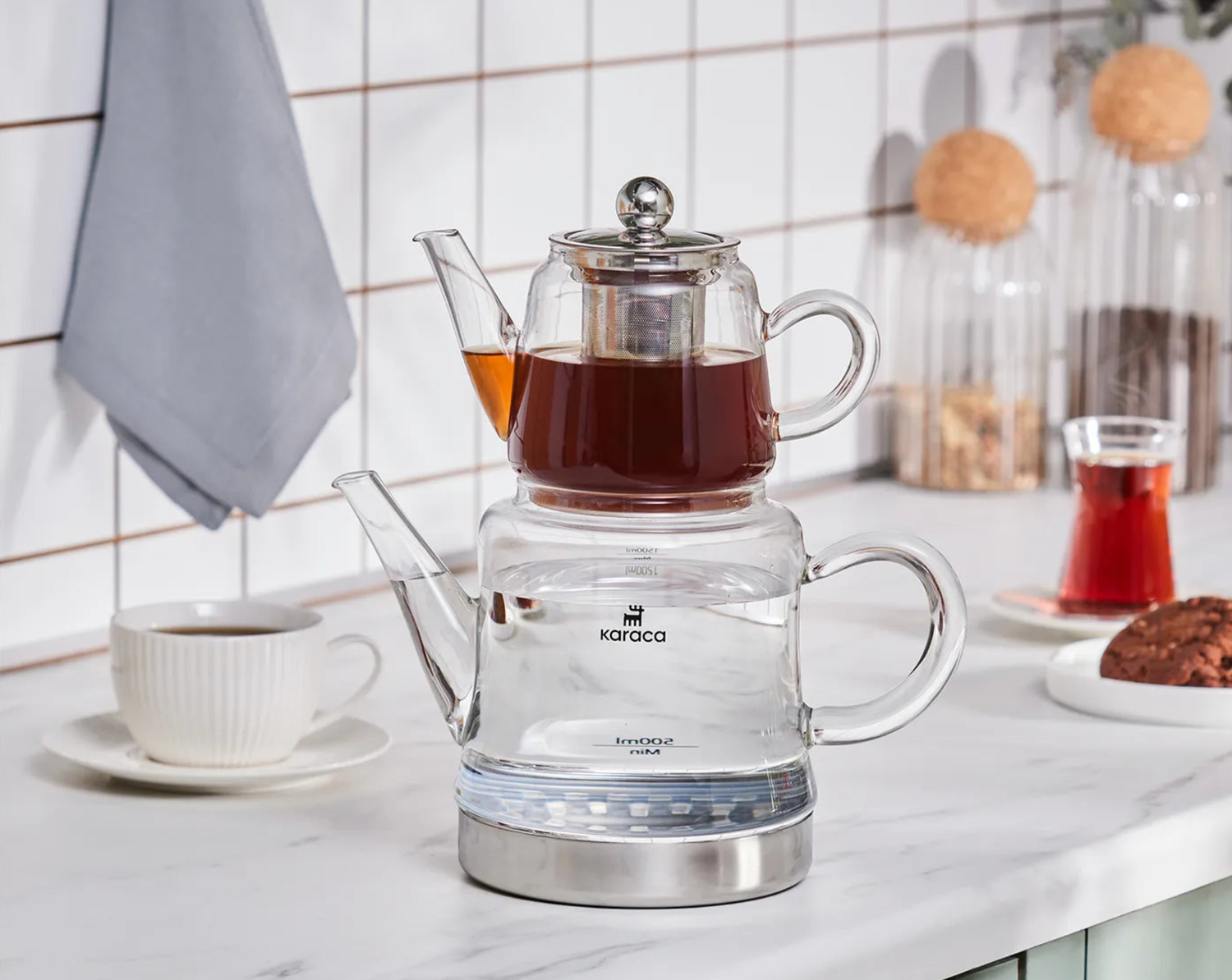 Karaca Dora Glass Teapot