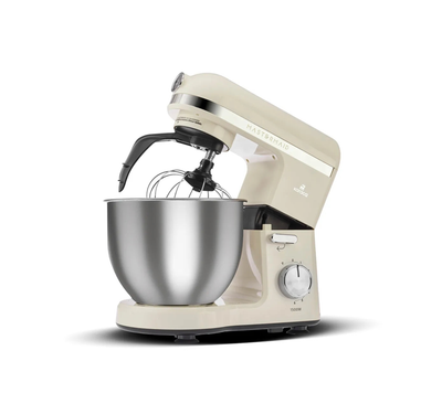 Karaca Mastermaid Chef Pro Twin-Arm Stand Mixer Soft Cream, 5L, 1500W