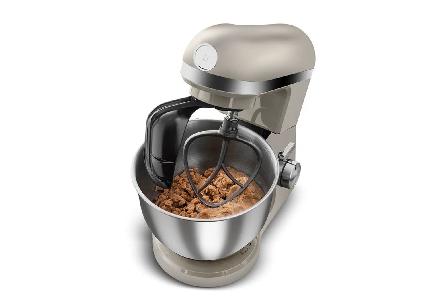 Karaca Mastermaid Chef Pro Twin-Arm Stand Mixer Soft Cream, 5L, 1500W