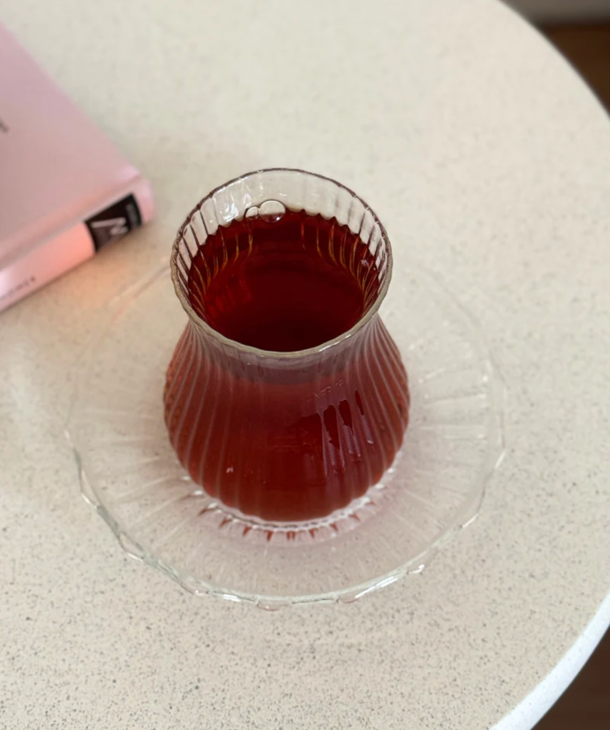 Merida tea glasses with coasters - 12 pieces.