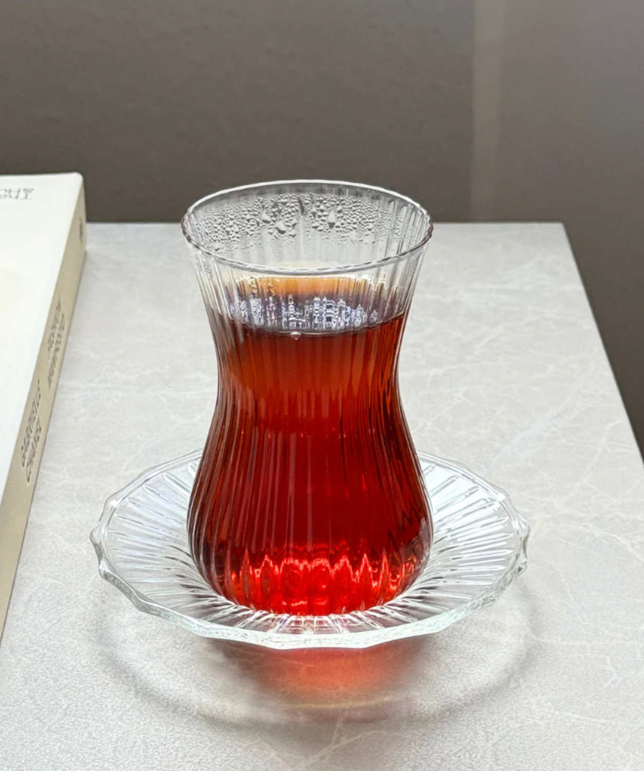 Castro tea glasses with coasters - 12 pieces.