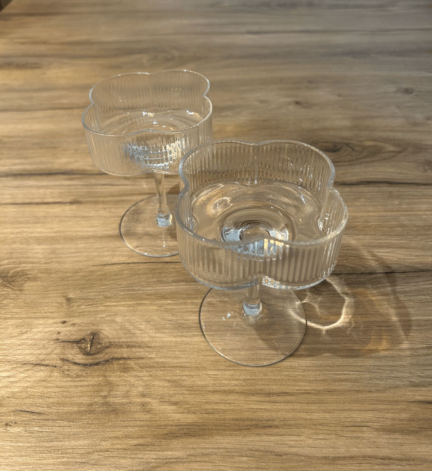 Clover Ripple champagne glasses | 6 pieces | 160 ml