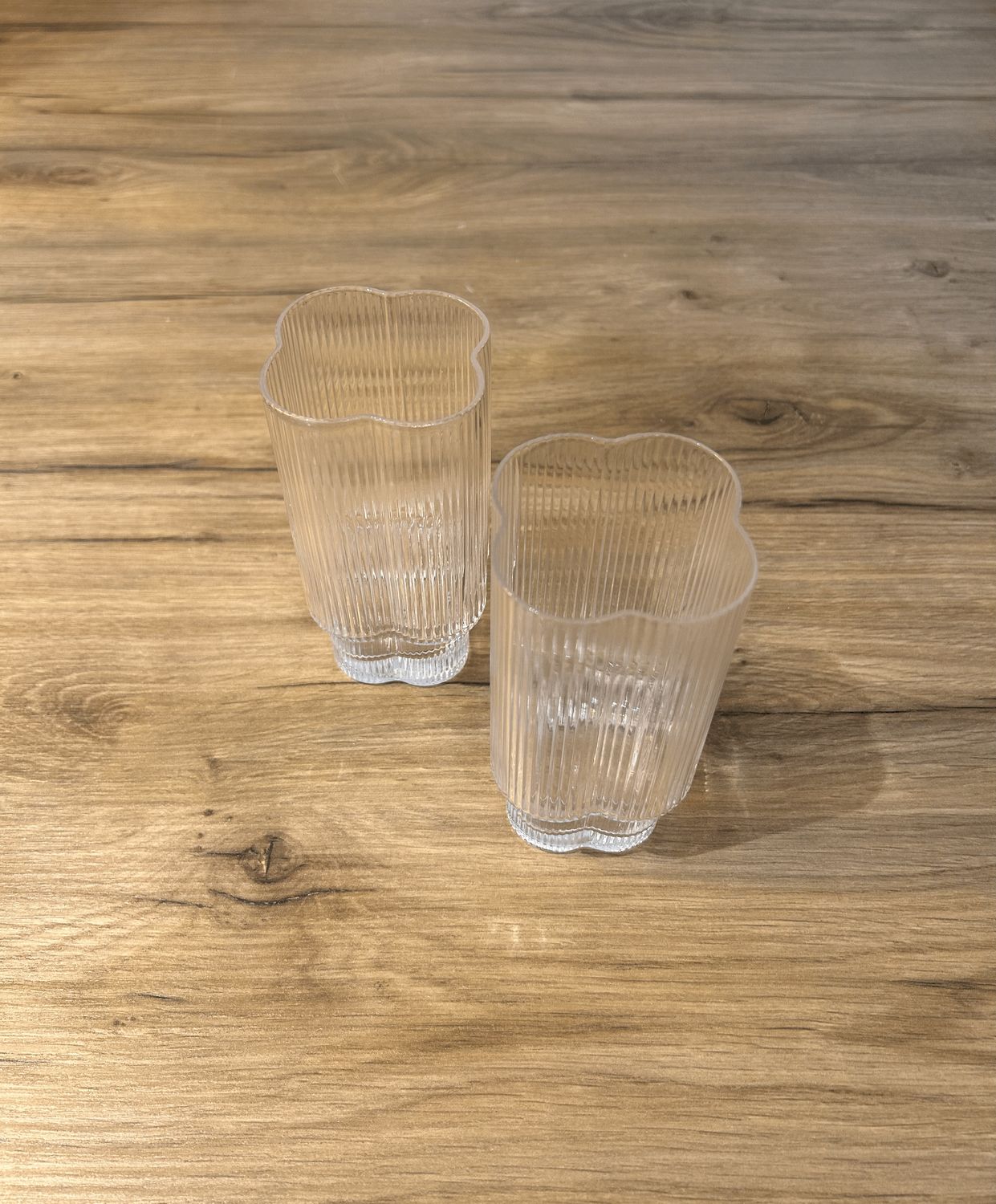 Clover Ripple glasses long | 6 pieces | 350 ml