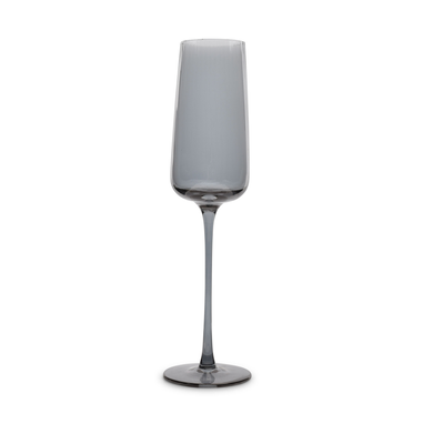 S|P Collection Champagne glass 24cl smoked Ray - set/4