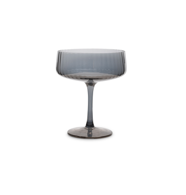 S|P Collection Champagne glass 23cl coupe smoked Ray - set/4