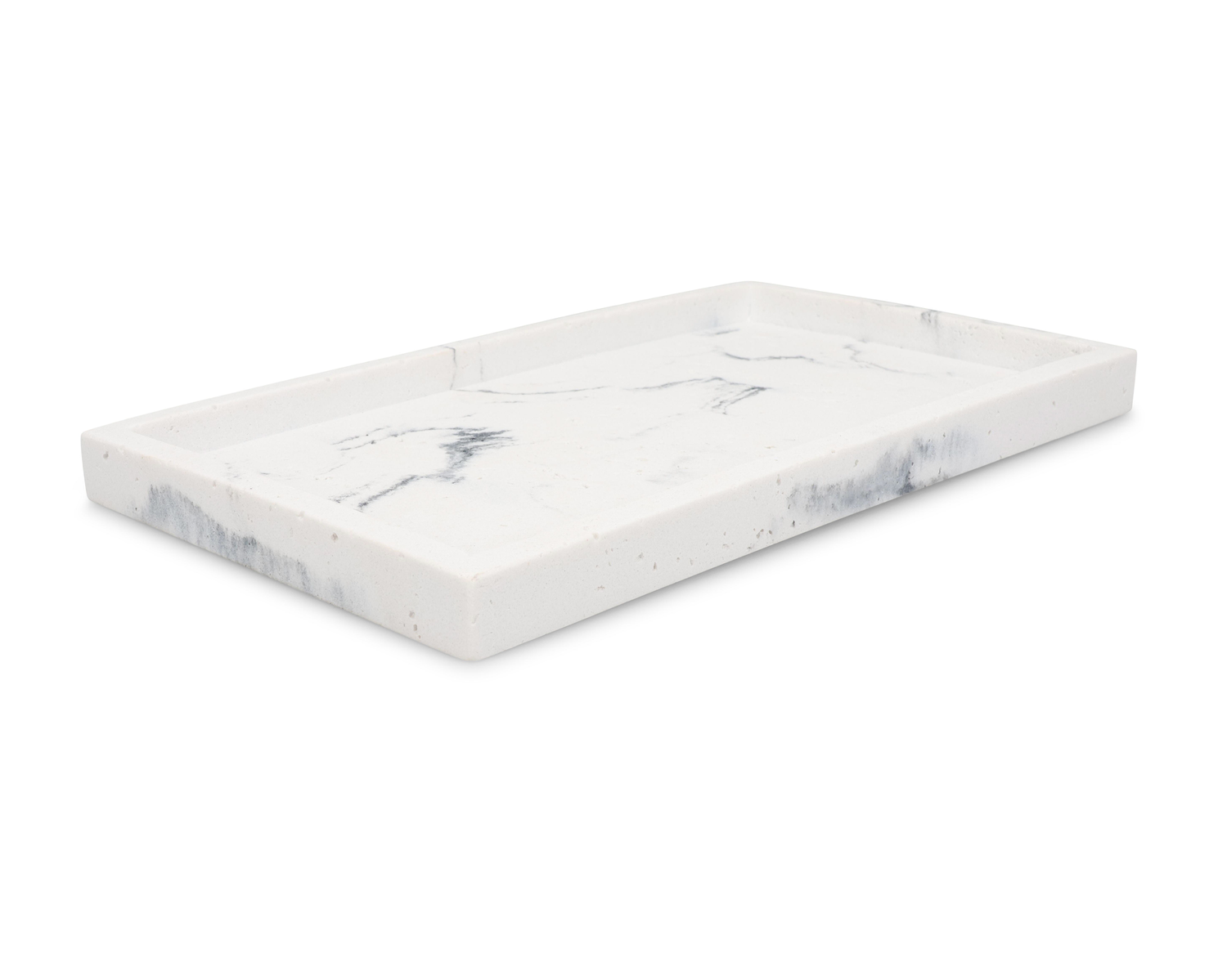 S|P Collection Soap dish 27x15,5xH2cm marble white Suds