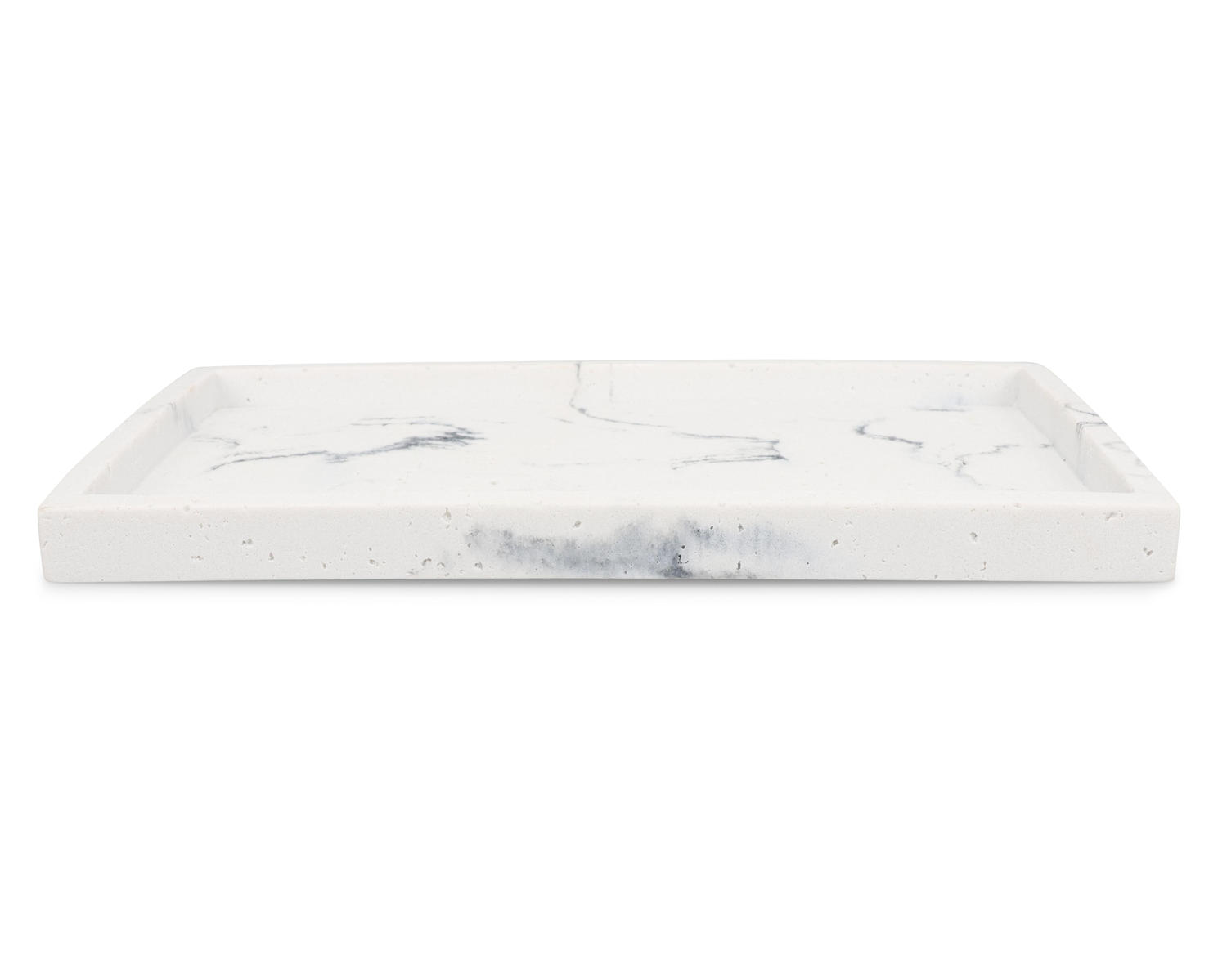 S|P Collection Soap dish 27x15,5xH2cm marble white Suds
