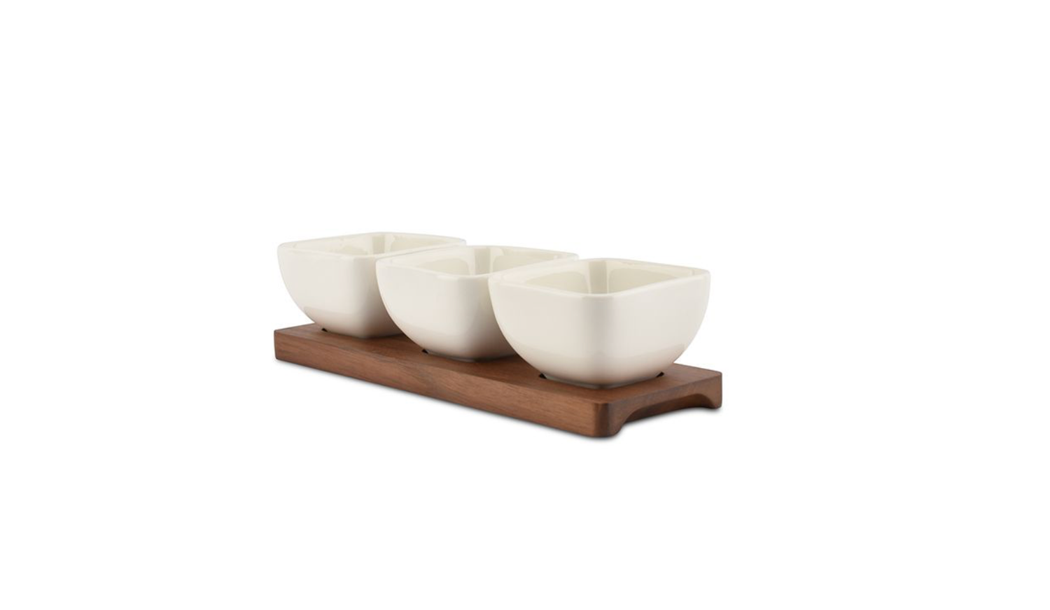 Ona Acacia Aperoset 25x8xH6.5cm 4-piece white Cucina