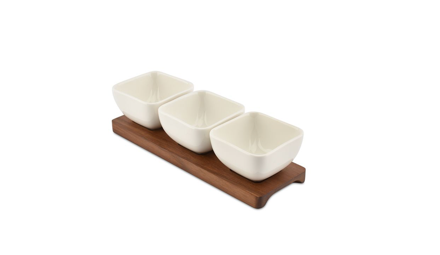 Ona Acacia Aperoset 25x8xH6.5cm 4-piece white Cucina