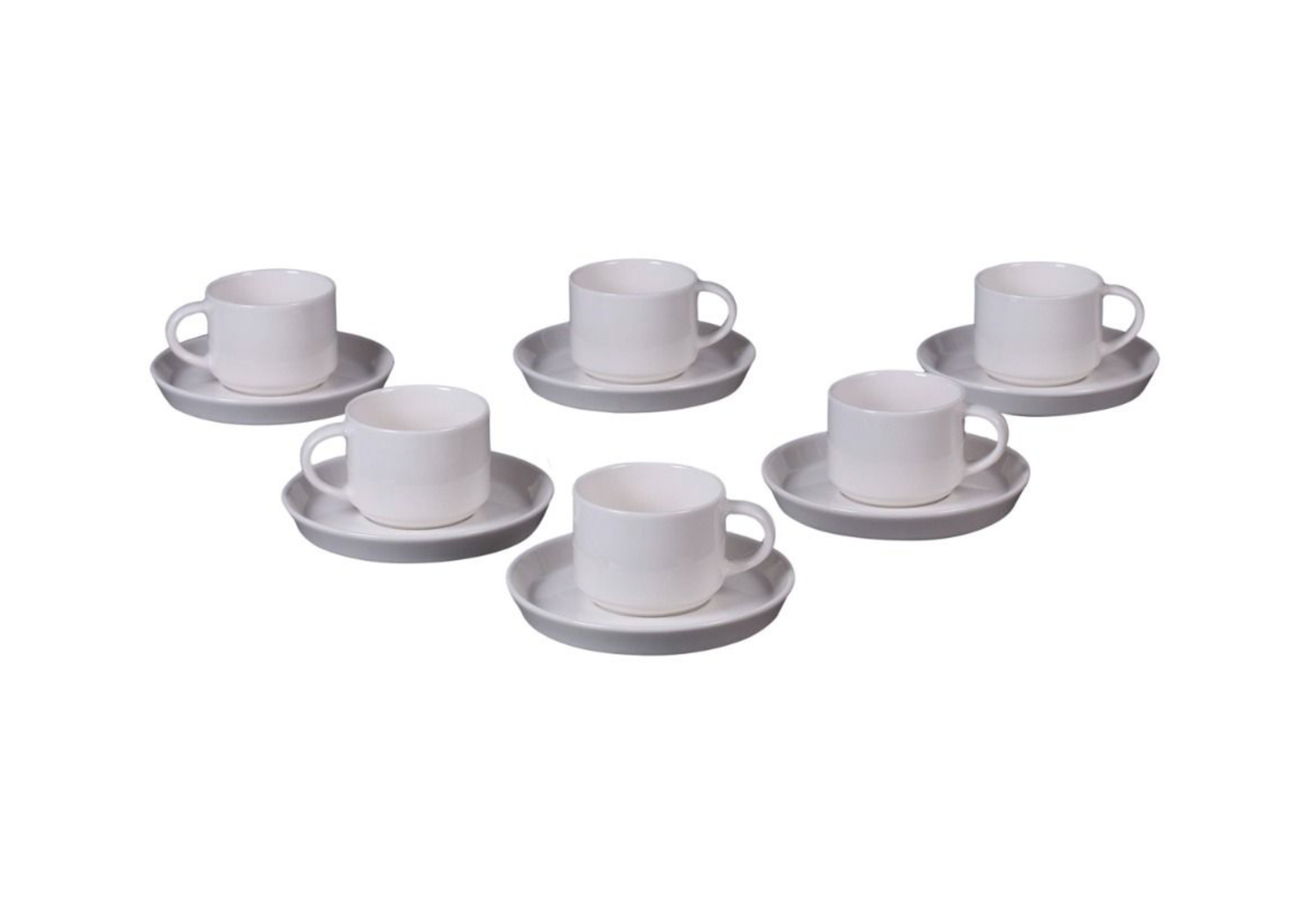 Lunel Espresso Set | White 12-Piece