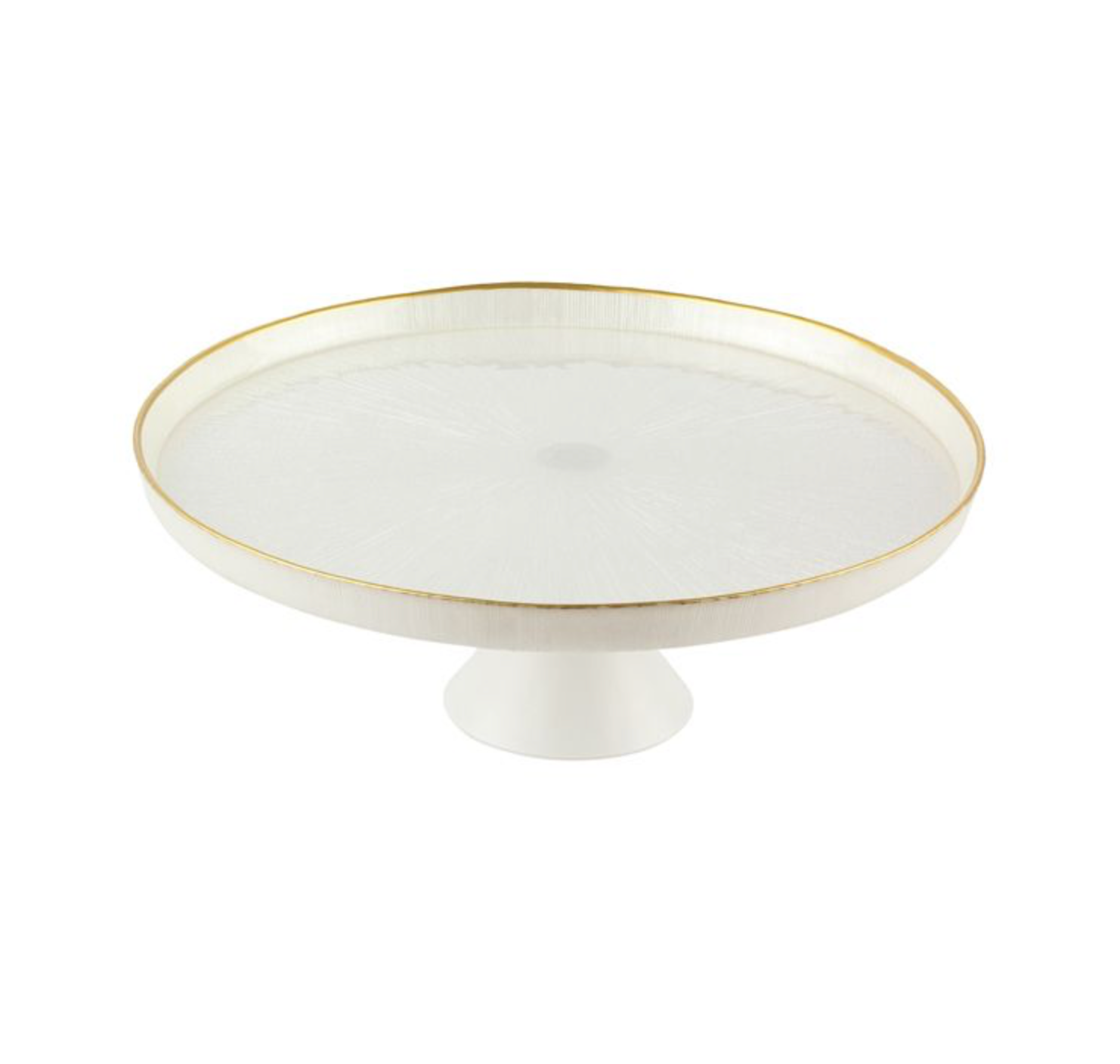 Rexy Patisserie Plate | 32 CM Pearl White Gold