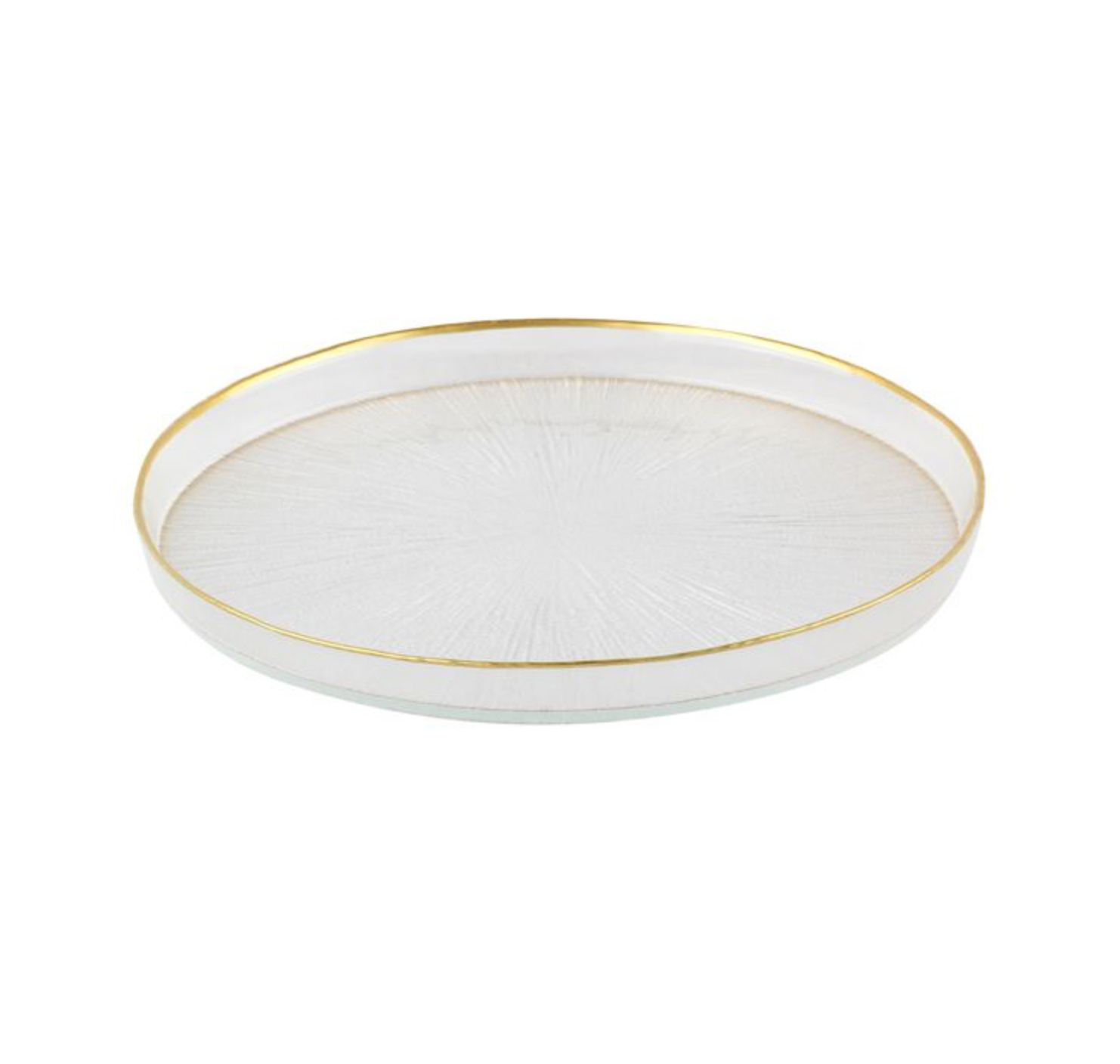 Rexy Plates Set | 21 CM Transparent Gold 6-Piece