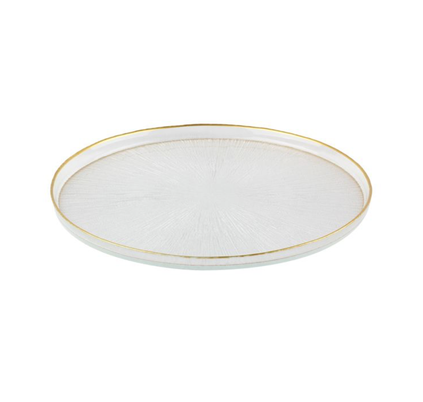 Rexy Borden Set | 28 CM Transparant-Goud 6-Delig
