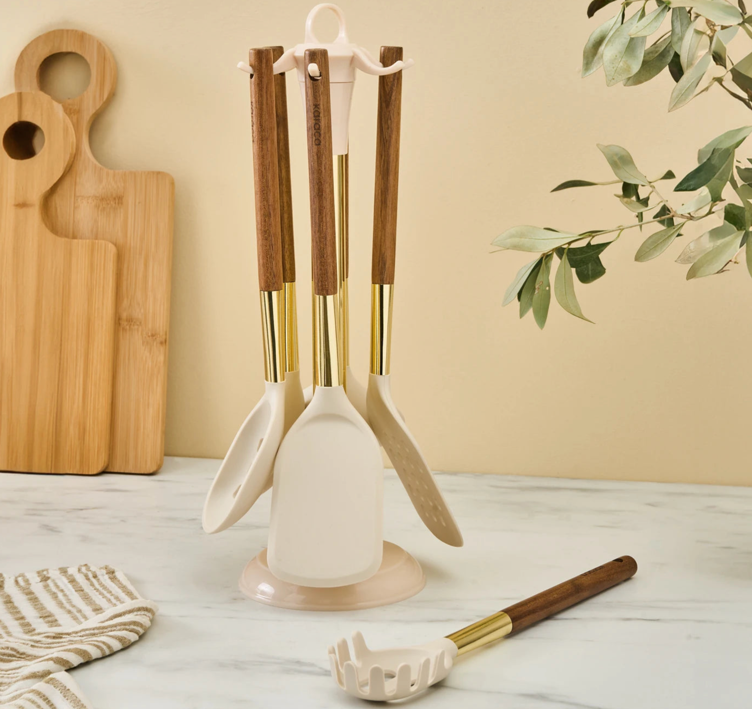 Karaca Harper 7-delige serveerset met staander