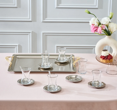 Karaca Nehir 19-Piece Tea Set