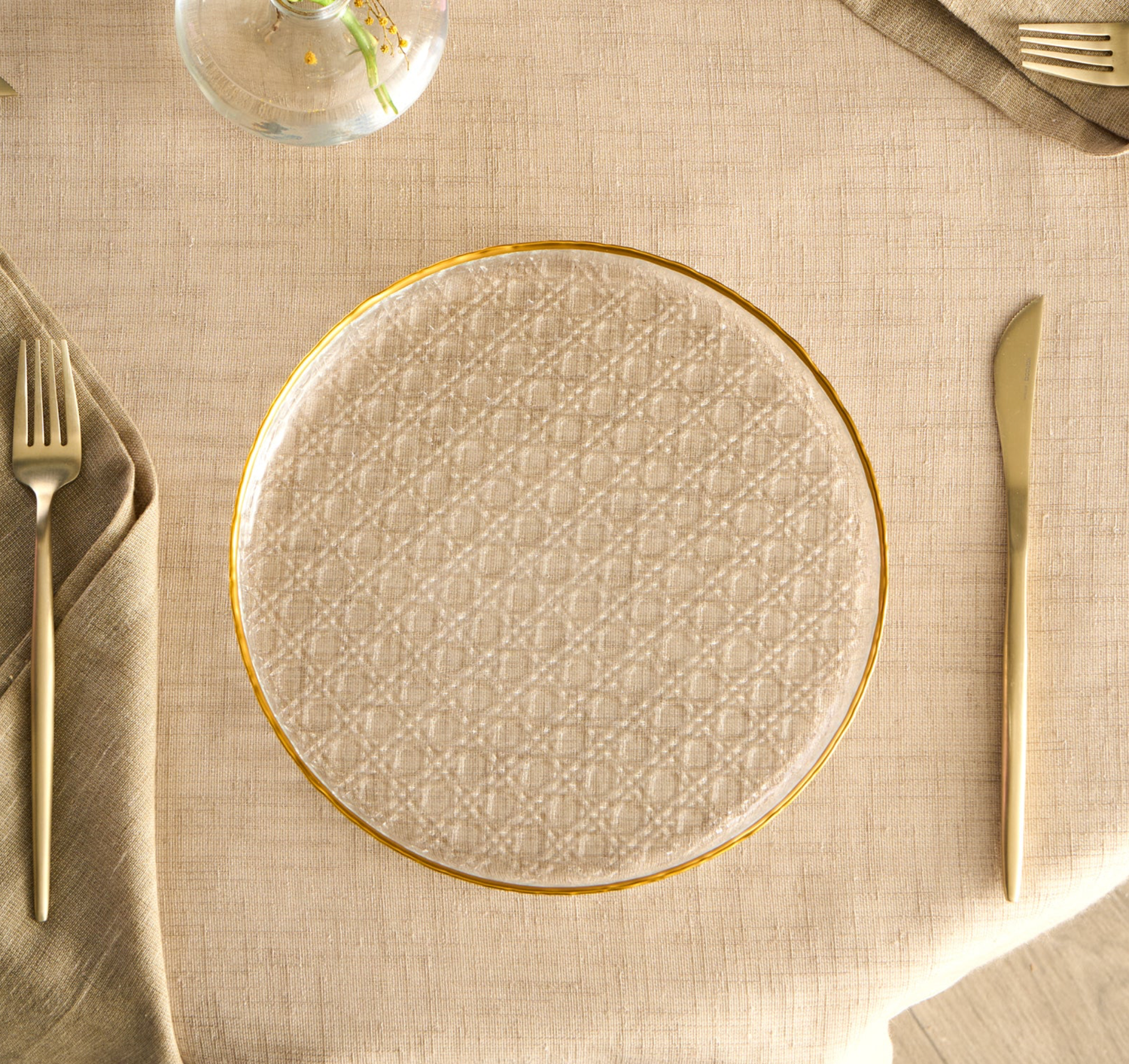 Karaca Rattan Gold 7-Piece Cake Set