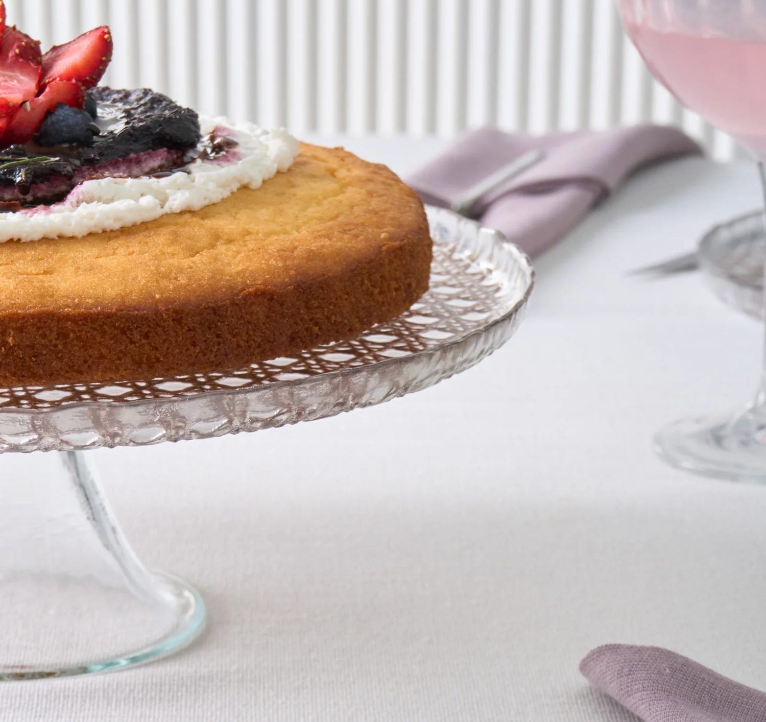 Karaca Rattan Grey Glitter 7-Piece Cake Set